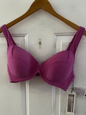 Calia Woman's Purple Summer Underwire Bikini Top Sz 34DD